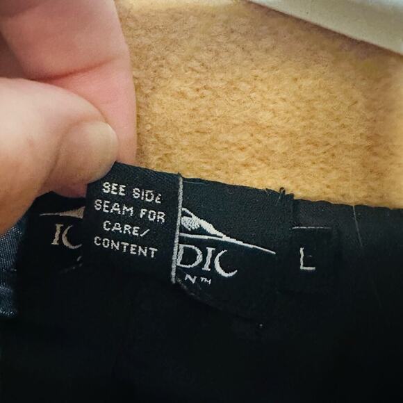 Icelandic Design Mustard Yellow Floral Wool Embroidered Shacket Jacket Size L - Picture 6 of 16